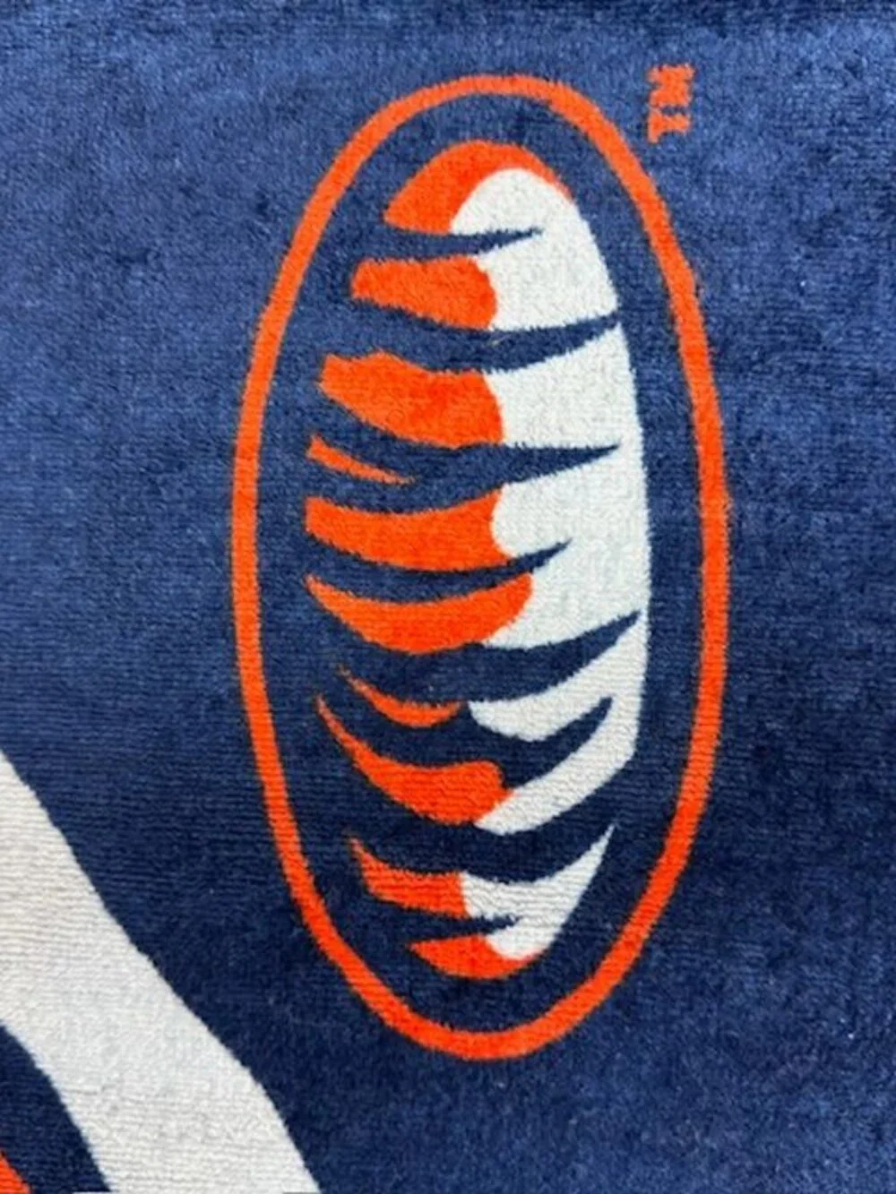 Vintage 2pc Auburn University Auburn Tigers Beach Bath Towel + Jersey Koozie Set